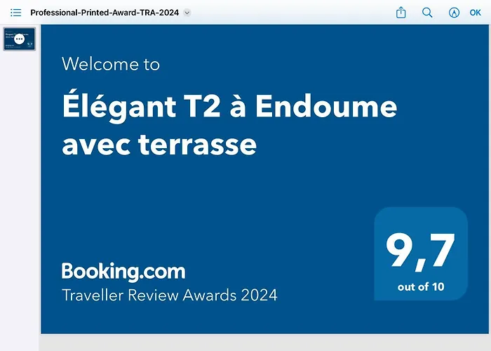 Elegant T2 A Endoume Avec Terrasse