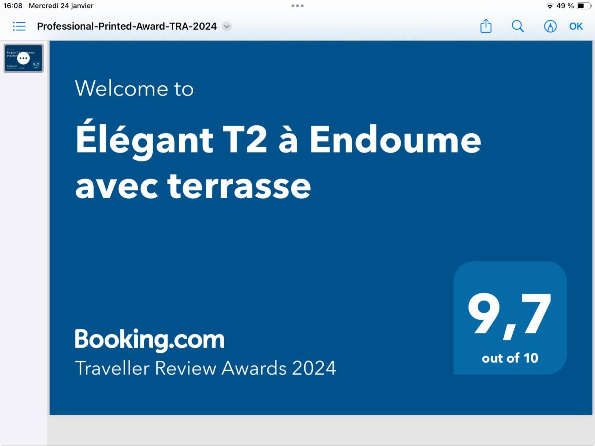 Elegant T2 A Endoume Avec Terrasse Apartment *